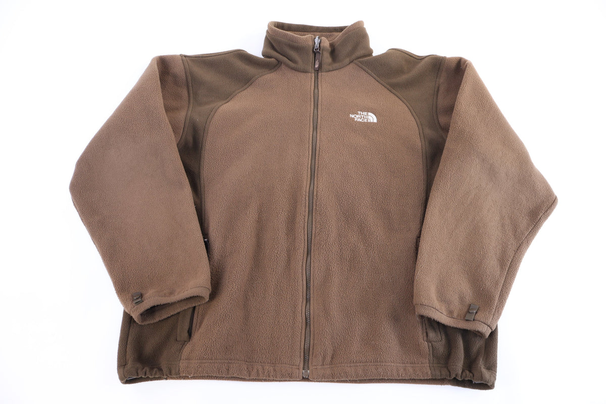 The North Face Embroidered Logo Brown Fleece Jacket product image 1