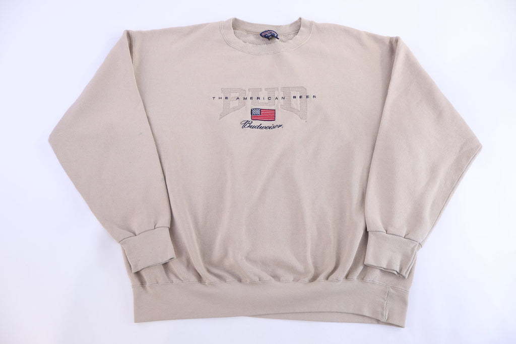 90's Budweiser American Beer Embroidered Sweatshirt product image 1
