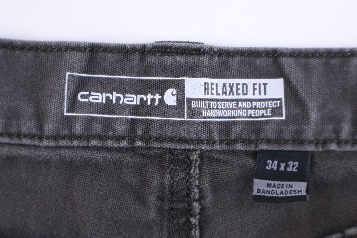 Carhartt Logo Patch Grey Relaxed Fit Pants product image 3