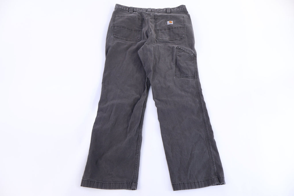 Carhartt Logo Patch Grey Relaxed Fit Pants product image 1