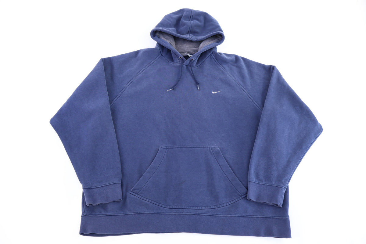 Vintage Nike Embroidered Logo Blue Pullover Hoodie product image 1