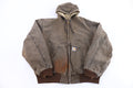 Carhartt Logo Patch Brown Full Zip Jacket product image 1