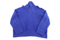 Polo by Ralph Lauren Embroidered Logo Blue Shawl Collar Pullover