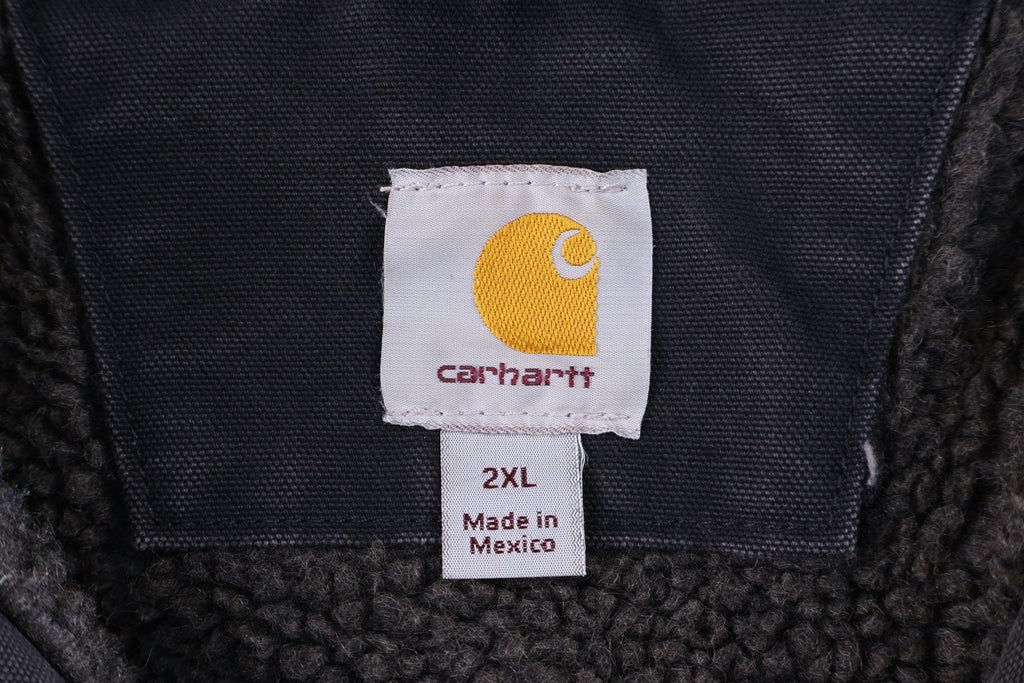 Carhartt Logo Patch Black Sherpa Lined Full Zip Jacket product image 3