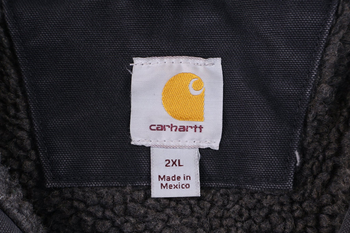Carhartt Logo Patch Black Sherpa Lined Full Zip Jacket product image 3