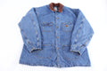 Carhartt Logo Patch Blanket Lined Denim Chore Jacket