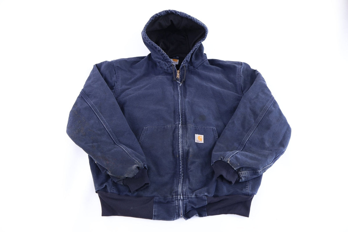 Carhartt Logo Patch Blue Full Zip Jacket product image 1