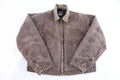 Carhartt Logo Patch Brown Blanket Lined Detroit Jacket