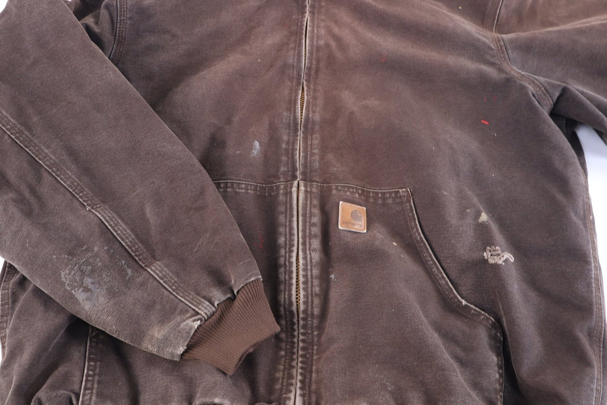 Carhartt Logo Patch Brown Full Zip Jacket product image 3