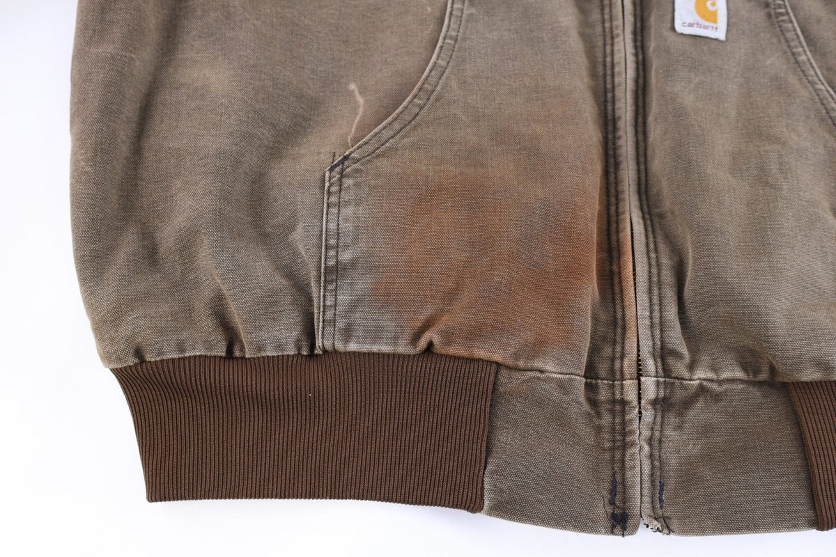 Carhartt Logo Patch Brown Full Zip Jacket product image 3