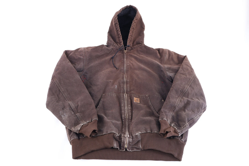 Carhartt Logo Patch Brown Full Zip Jacket product image 1