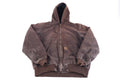 Carhartt Logo Patch Brown Full Zip Jacket product image 1