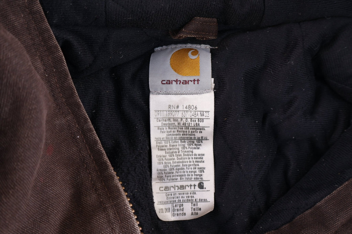 Carhartt Logo Patch Brown Full Zip Jacket product image 4