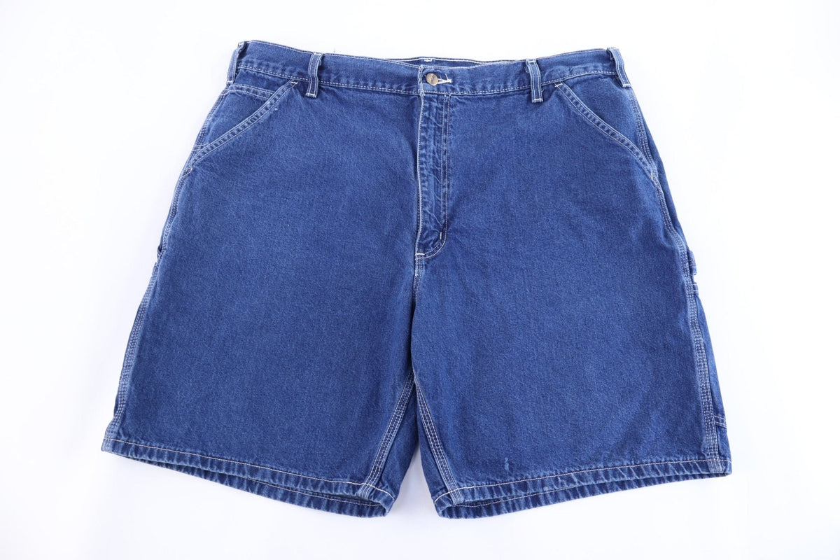 Carhartt Logo Patch Dark Wash Denim Shorts product image 2