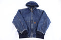 Carhartt Logo Patch Denim Dark Wash Full Zip Jacket product image 1