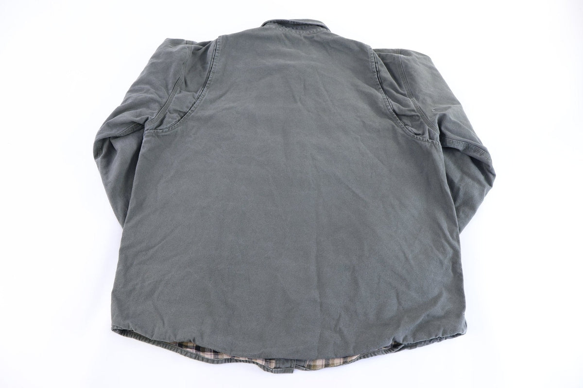 Carhartt Logo Patch Green LS Button Down