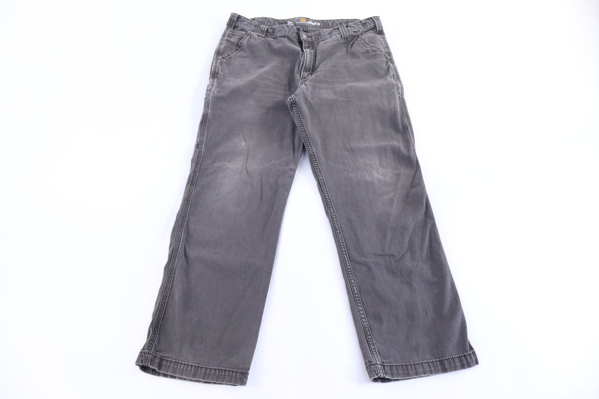 Carhartt Logo Patch Grey Relaxed Fit Pants product image 2