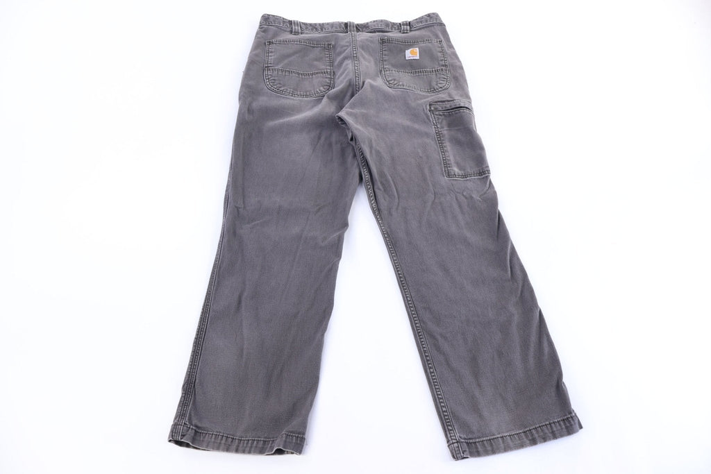 Carhartt Logo Patch Grey Relaxed Fit Pants product image 1