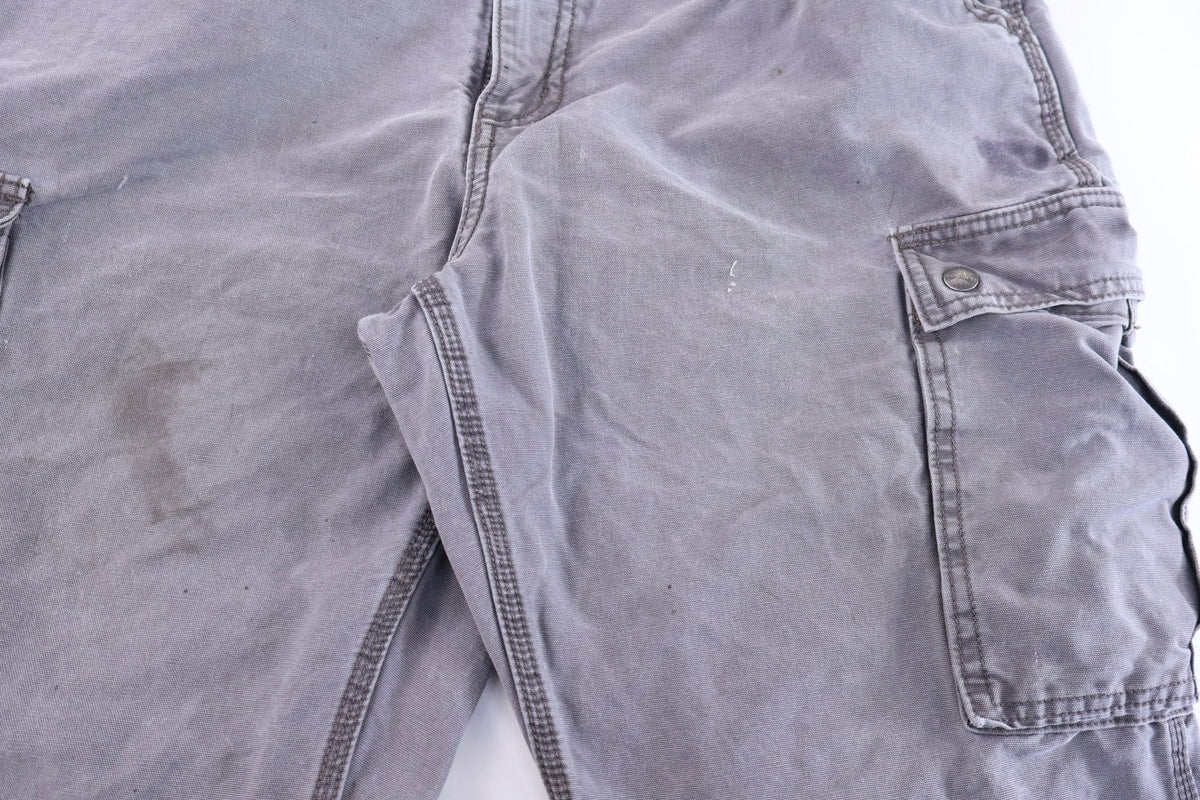Carhartt Logo Patch Grey Relaxed Fit Pants product image 3