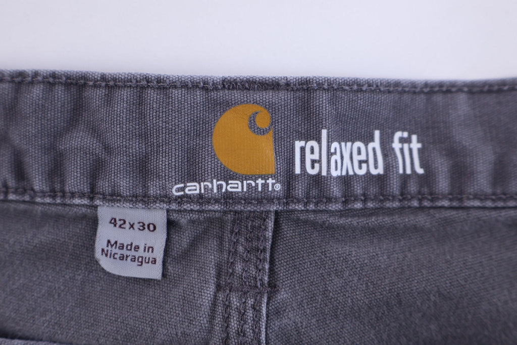 Carhartt Logo Patch Grey Relaxed Fit Pants product image 3