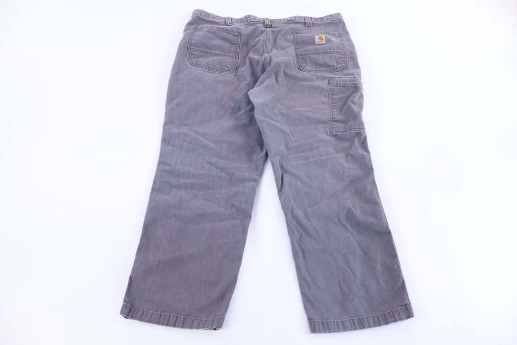 Carhartt Logo Patch Grey Relaxed Fit Pants product image 1