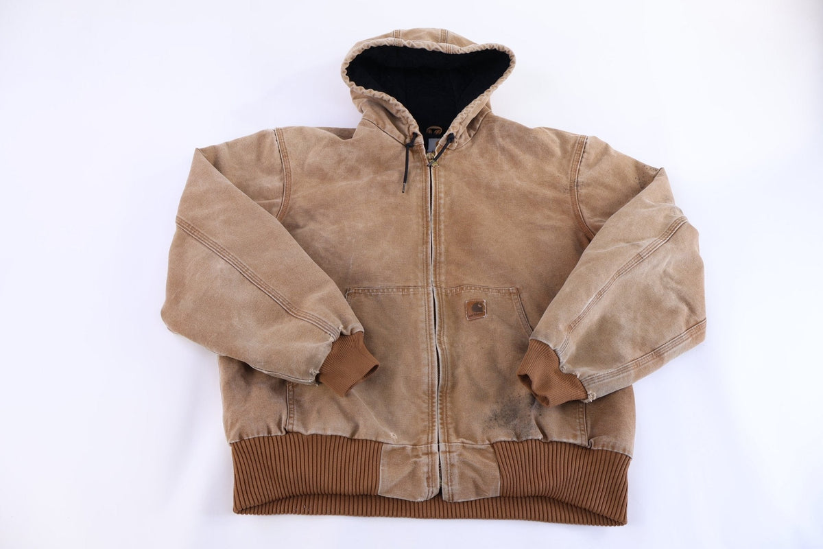 Carhartt Logo Patch Tan Full Zip Jacket product image 1