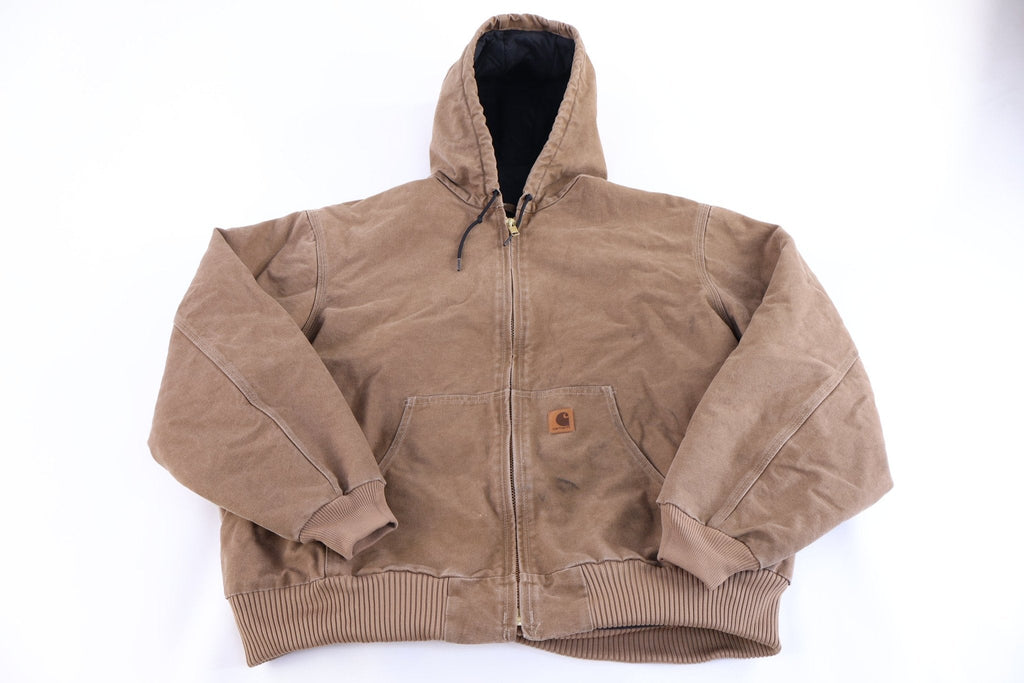 Carhartt Logo Patch Tan Full Zip Jacket product image 1