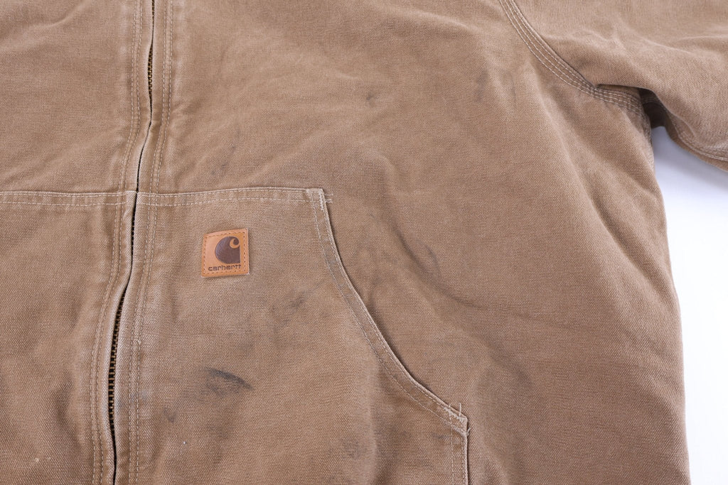 Carhartt Logo Patch Tan Full Zip Jacket product image 3