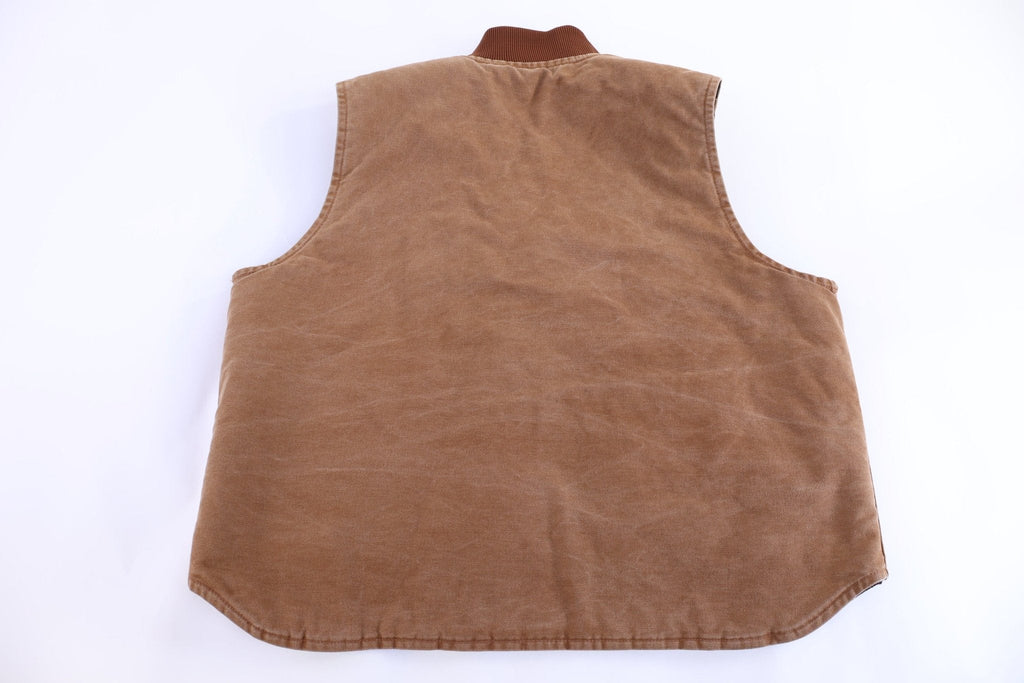 Carhartt Logo Patch Tan Full Zip Vest