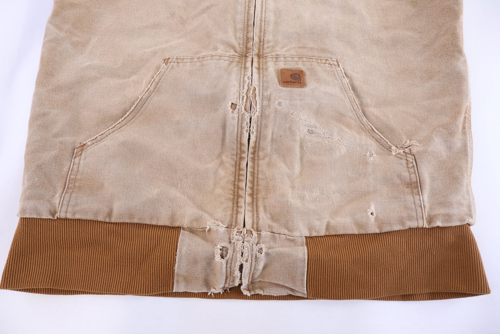 Carhartt Logo Patch Tan Full Zip Vest