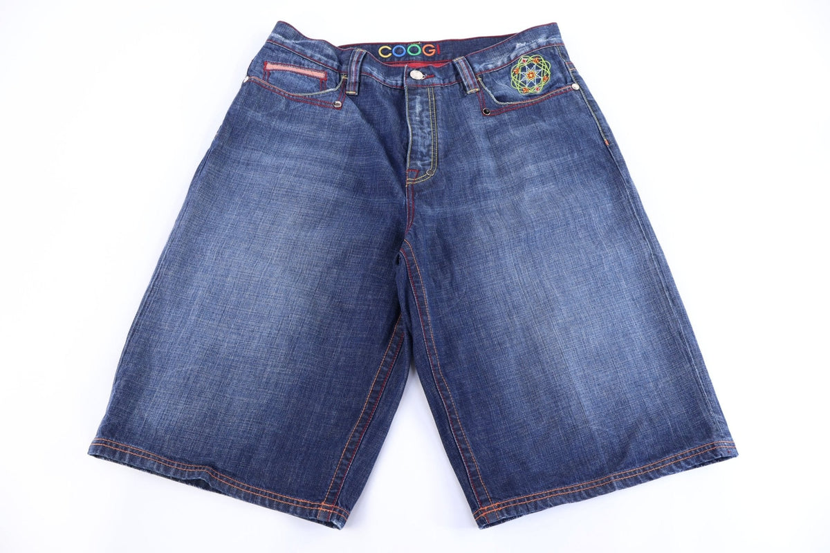 Coogi Embroidered Dark Wash Denim Shorts product image 2