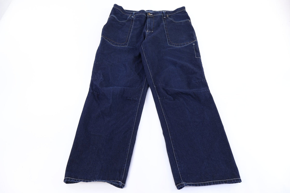 Exstos Embroidered Dark Wash Denim Jeans product image 2