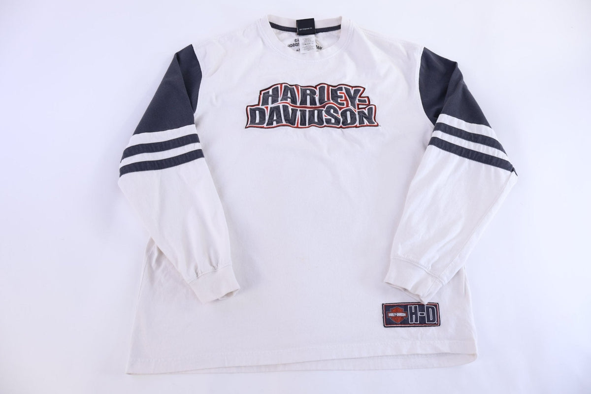 Harley Davidson Motorcycles Embroidered LS T-shirt product image 1
