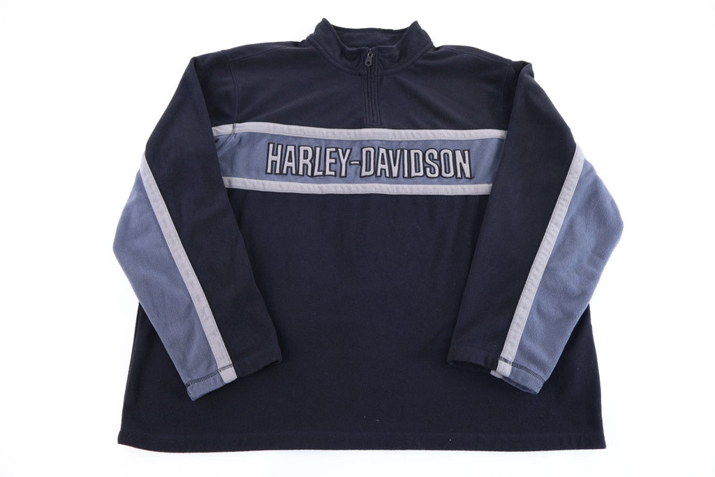 Harley Davidson Motorcycles Quarter Zip Fleece Pullover
