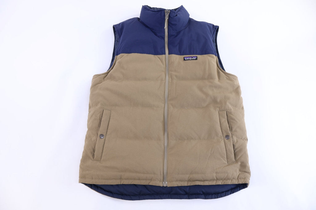 Patagonia Logo Patch Full Zip Reversible Puffer Vest