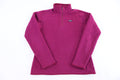 Patagonia Logo Patch Pink Quarter Zip Fleece Pullover