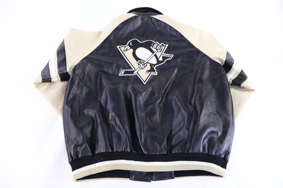 Pittsburgh Penguins Hockey Black & Cream Full Zip Jacket product image 2
