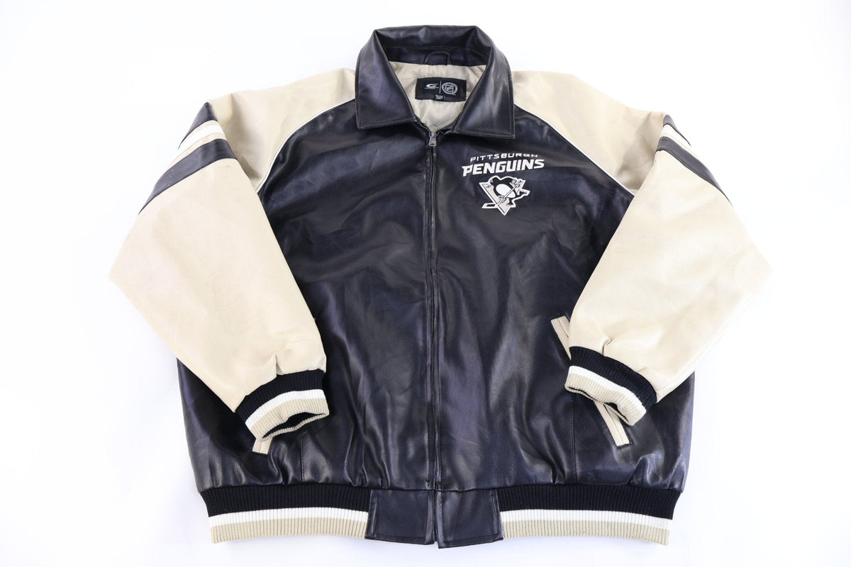 Pittsburgh Penguins Hockey Black & Cream Full Zip Jacket product image 1