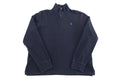 Polo by Ralph Lauren Embroidered Logo Black Quarter Zip Pullover
