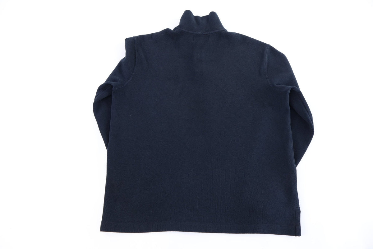 Polo by Ralph Lauren Embroidered Logo Black Quarter Zip Pullover