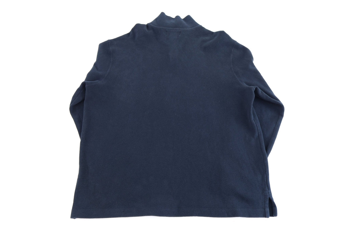 Polo by Ralph Lauren Embroidered Logo Black Quarter Zip Pullover