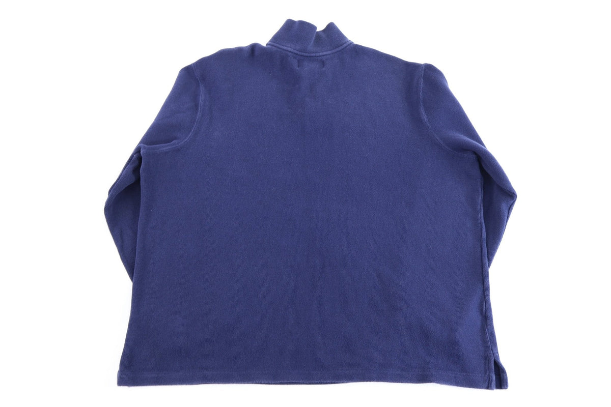 Polo by Ralph Lauren Embroidered Logo Blue Quarter Zip Pullover