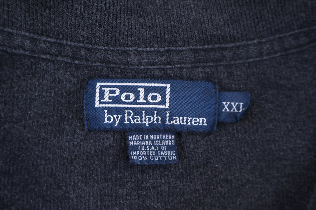 Polo by Ralph Lauren Embroidered Logo Grey Quarter Zip Pullover