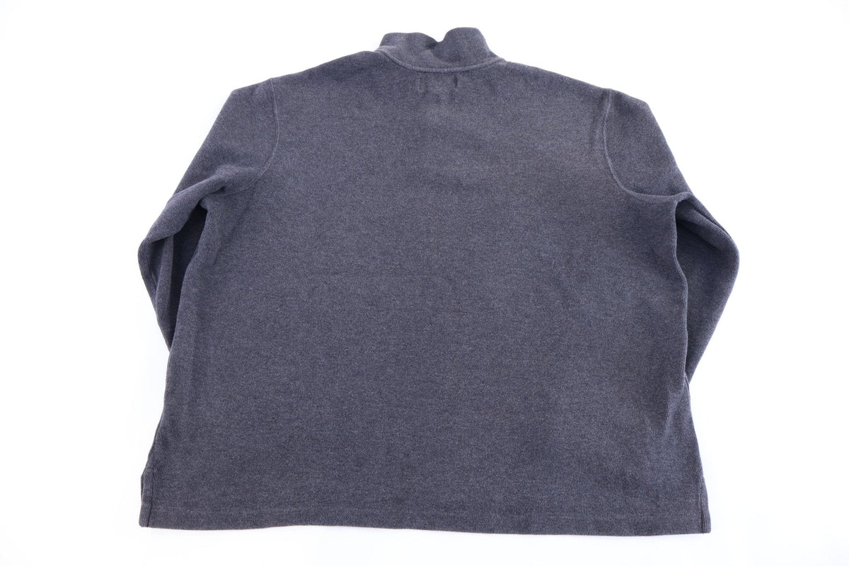 Polo by Ralph Lauren Embroidered Logo Grey Quarter Zip Pullover