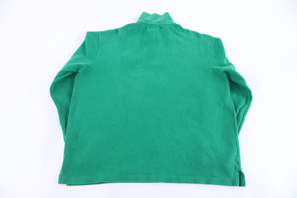 Polo by Ralph Lauren Embroidered Pony Green Quarter Zip Pullover