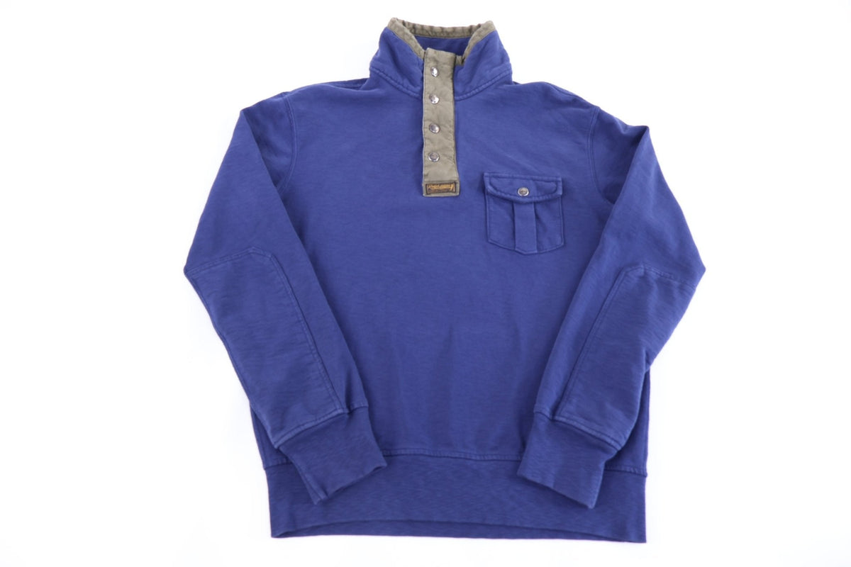 Polo by Ralph Lauren Navy & Green Snap Button Pullover