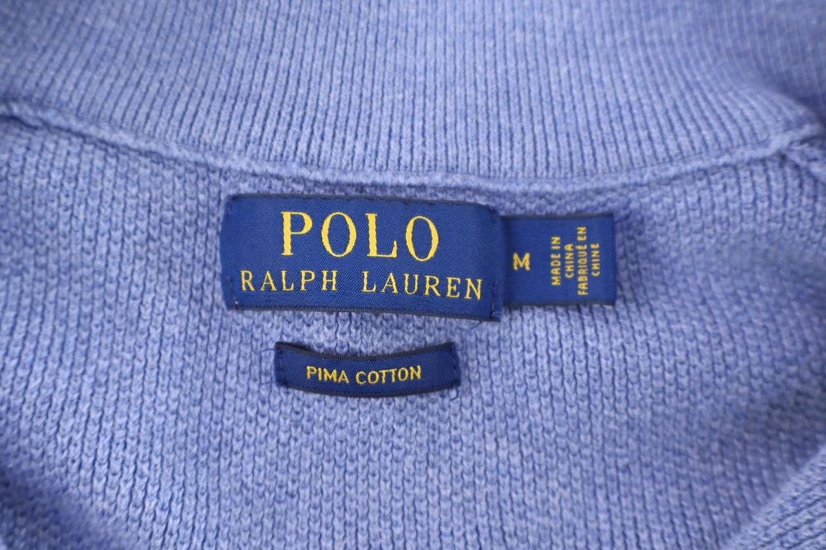 Polo Ralph Lauren Embroidered Logo Blue Quarter Zip Pullover