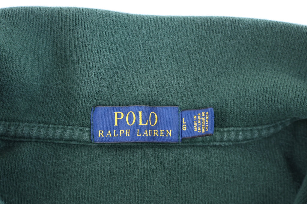 Polo Ralph Lauren Embroidered Logo Green Quarter Zip Pullover