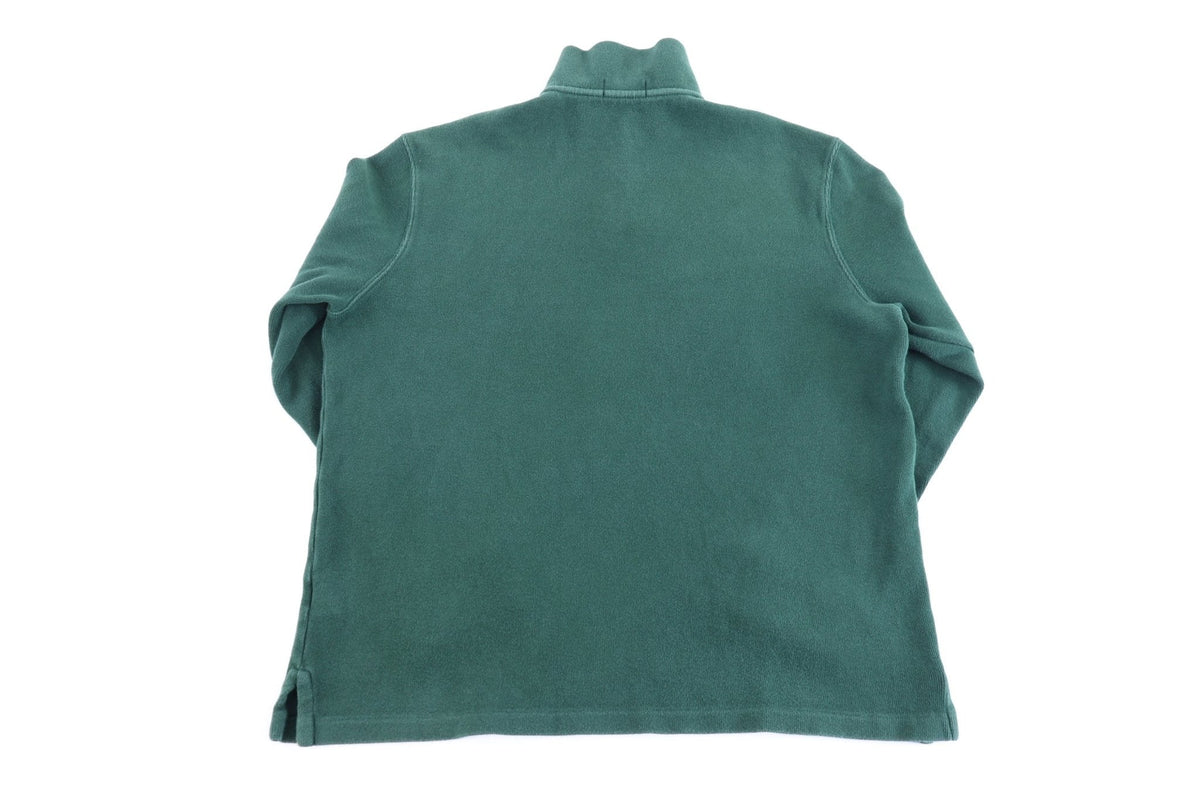 Polo Ralph Lauren Embroidered Logo Green Quarter Zip Pullover