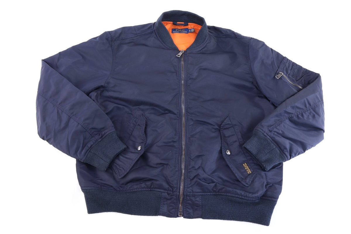 Polo Ralph Lauren Embroidered Logo Navy Full Zip Bomber product image 1